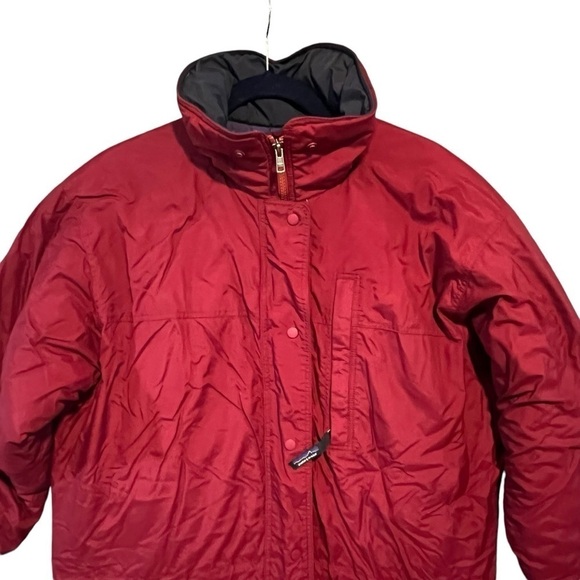 Patagonia Women's Parka Jacket Red Burgundy Size Small Mid Length Insulated coat - Picture 3 of 12